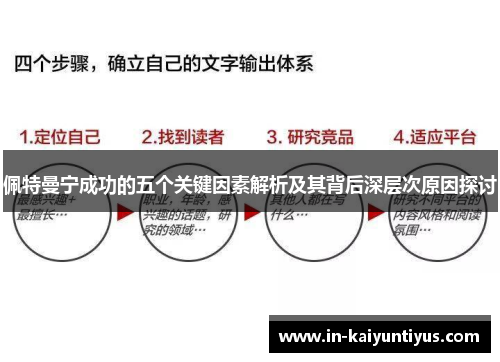 佩特曼宁成功的五个关键因素解析及其背后深层次原因探讨