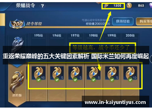 重返荣耀巅峰的五大关键因素解析 国际米兰如何再度崛起